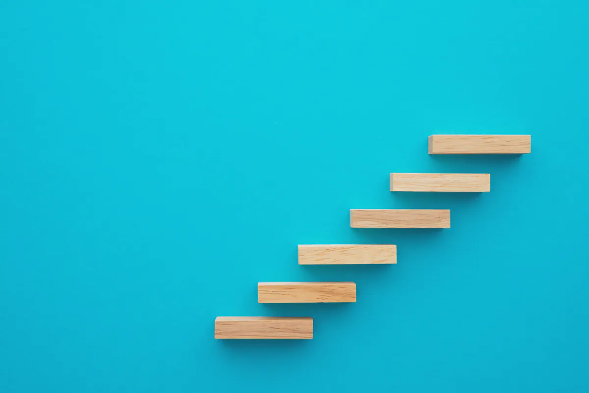 Steps going up
