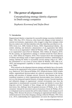 Cover of De kracht van afstemming: Conceptualisering van strategie-identiteitsafstemming in Nederlandse energiebedrijven