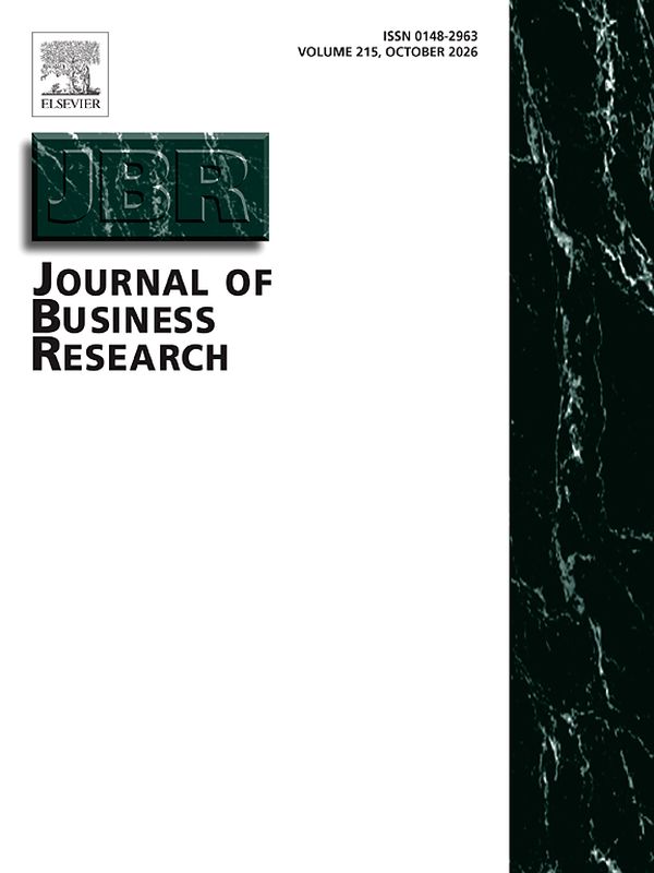 Cover of the Journal of Business Research